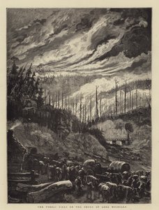 Metsäpalot Michiganjärven rannalla